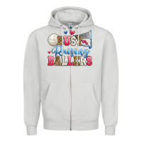 Dove Grey busy raising ballers volleyball Zipper Hoodie - Zillion Design Studio