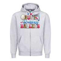 Busy Raising Ballers Volleyball Zipper Hoodie | Teevron