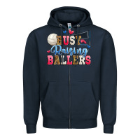 Navy busy raising ballers volleyball Zipper Hoodie - Zillion Design Studio