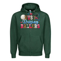 Sports Green busy raising ballers volleyball Zipper Hoodie - Zillion Design Studio