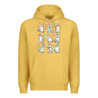 Antique Gold bunny ghost Premium Hoodie - MaliasSmallBusiness