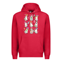 Cardinal bunny ghost Premium Hoodie - MaliasSmallBusiness