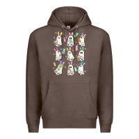 Coffee bunny ghost Premium Hoodie - MaliasSmallBusiness