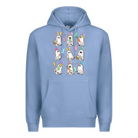 Colony Blue bunny ghost Premium Hoodie - MaliasSmallBusiness