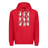 Red bunny ghost Premium Hoodie - MaliasSmallBusiness