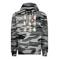 Slate Camo bunny ghost Premium Hoodie - MaliasSmallBusiness