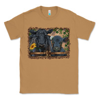 Toasted Coconut western black angus cattle and calf with leopard Classic Tee - RanaPortraitStore