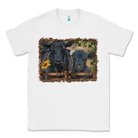 White western black angus cattle and calf with leopard Classic Tee - RanaPortraitStore