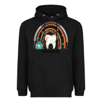 Black dentallife rainbow Heavyweight Hoodie - JahusDesignShop