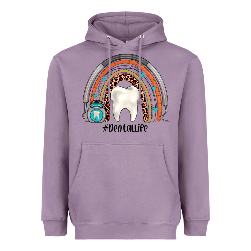 Dentallife Rainbow Heavyweight Hoodie by JahusDesignShop | Teevron
