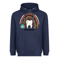 Navy dentallife rainbow Heavyweight Hoodie - JahusDesignShop