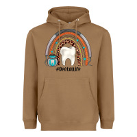Toasted Coconut dentallife rainbow Heavyweight Hoodie - JahusDesignShop