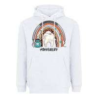 White dentallife rainbow Heavyweight Hoodie - JahusDesignShop