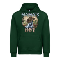 Forest Green mamas boy western cowboy boots cactus Urban Hoodie - NancyCooperArtShop