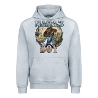 Heather Grey mamas boy western cowboy boots cactus Urban Hoodie - NancyCooperArtShop