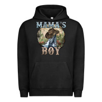 Pigment Black mamas boy western cowboy boots cactus Urban Hoodie - NancyCooperArtShop