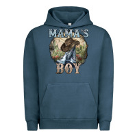Pigment Midnight Navy mamas boy western cowboy boots cactus Urban Hoodie - NancyCooperArtShop