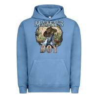 Pigment Pebble Blue mamas boy western cowboy boots cactus Urban Hoodie - NancyCooperArtShop