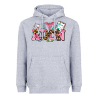 Heather Grey adon nurse Heavyweight Hoodie - AdoDesignShop