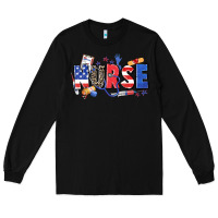 Black American nurse Long Sleeve Tee - Zillion Design Studio