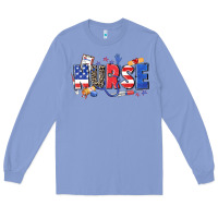 Colony Blue American nurse Long Sleeve Tee - Zillion Design Studio
