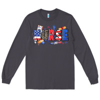 Smoke American nurse Long Sleeve Tee - Zillion Design Studio