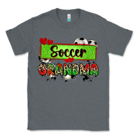 Charcoal Heather soccer grandma with leopard Classic Tee - Zillion Design Studio