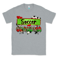 Heather Grey soccer grandma with leopard Classic Tee - Zillion Design Studio