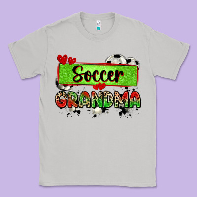 Soccer Grandma With Leopard Classic Tee Designed By Zillion Design Studio