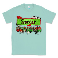 Seafoam soccer grandma with leopard Classic Tee - Zillion Design Studio