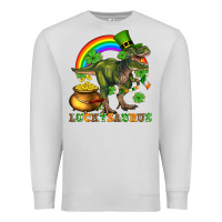 Dove Grey luckysaurus and st patricks Premium Sweatshirt - AdoDesignShop