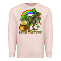 Pale Pink luckysaurus and st patricks Premium Sweatshirt - AdoDesignShop