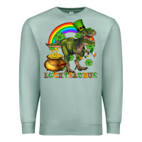 Seafoam luckysaurus and st patricks Premium Sweatshirt - AdoDesignShop