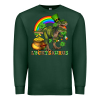 Sports Green luckysaurus and st patricks Premium Sweatshirt - AdoDesignShop