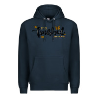 Navy it is finished Premium Hoodie - MaliasSmallBusiness