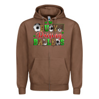 Chestnut busy raising ballers soccer Zipper Hoodie - Zillion Design Studio
