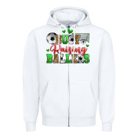 White busy raising ballers soccer Zipper Hoodie - Zillion Design Studio