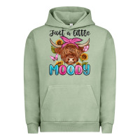 Pigment Oil Green just a little moody Urban Hoodie - MaliasSmallBusiness