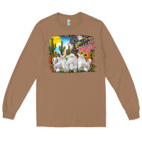 Toasted Coconut Easter Farm With Bunnies Long Sleeve Tee - RanaPortraitStore