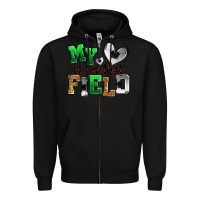 Black my heart is on that field soccer Zipper Hoodie - Zillion Design Studio