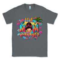 Charcoal Heather hot mom summer with messy bun Classic Tee - texasbilliewilder