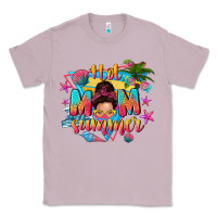Lilac hot mom summer with messy bun Classic Tee - texasbilliewilder