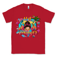 Red hot mom summer with messy bun Classic Tee - texasbilliewilder