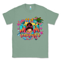 Sage hot mom summer with messy bun Classic Tee - texasbilliewilder
