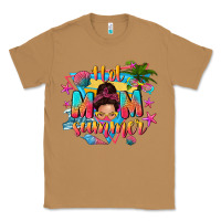 Toasted Coconut hot mom summer with messy bun Classic Tee - texasbilliewilder