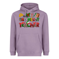 Lavender one merry teacher Heavyweight Hoodie - AdoDesignShop