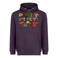 Plum one merry teacher Heavyweight Hoodie - AdoDesignShop
