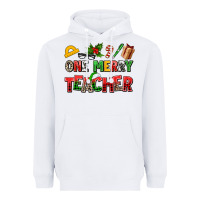 White one merry teacher Heavyweight Hoodie - AdoDesignShop
