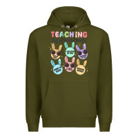 Army Green teahing my favorite peeps malia Premium Hoodie - MaliasSmallBusiness