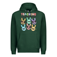 Sports Green teahing my favorite peeps malia Premium Hoodie - MaliasSmallBusiness